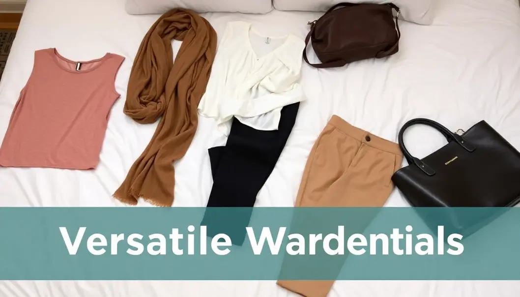 A curated collection of versatile clothing essentials for a stylish vacation.