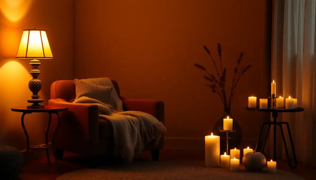 A welcoming and cozy corner designed for relaxation.